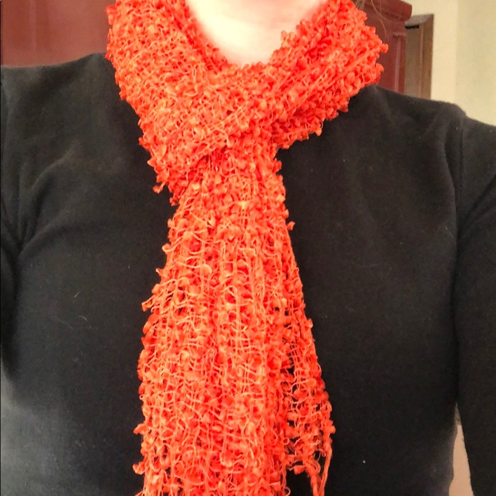orange scarf